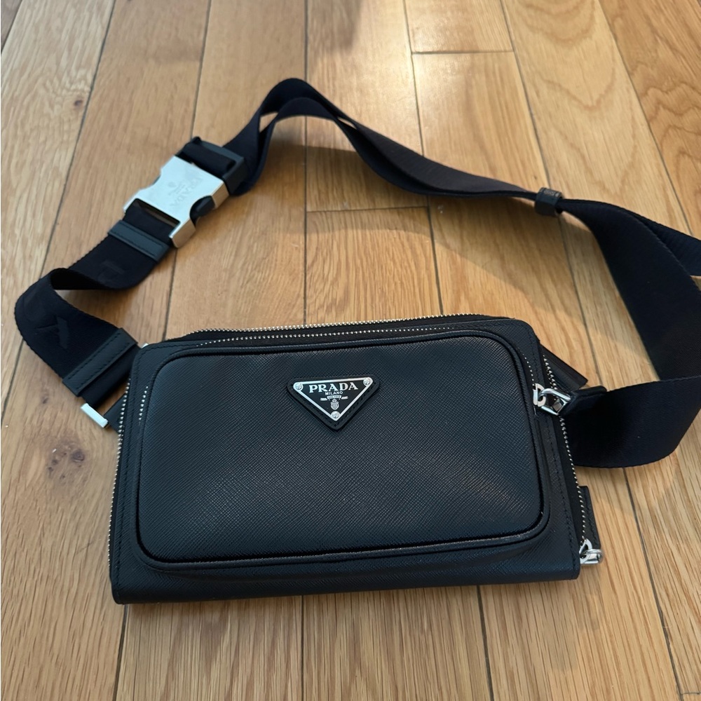 Mens Prada Leather belt bag